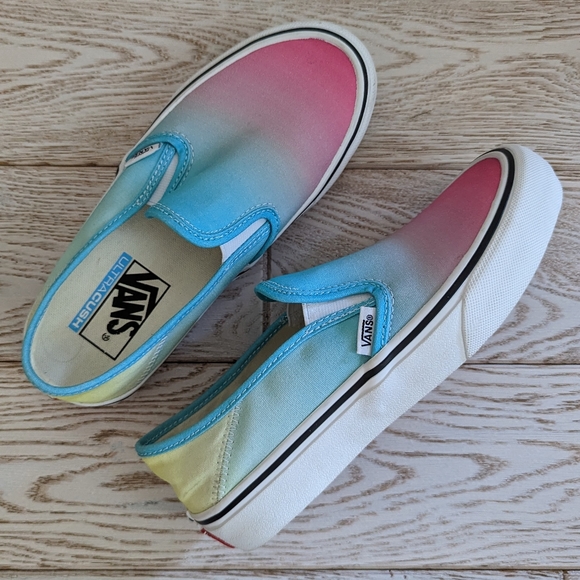 VANS Ombre Multicolored Ultracush Unisex Slip SF On Shoes/Sneakers  Sz M4.5/W6.0 - Picture 4 of 7